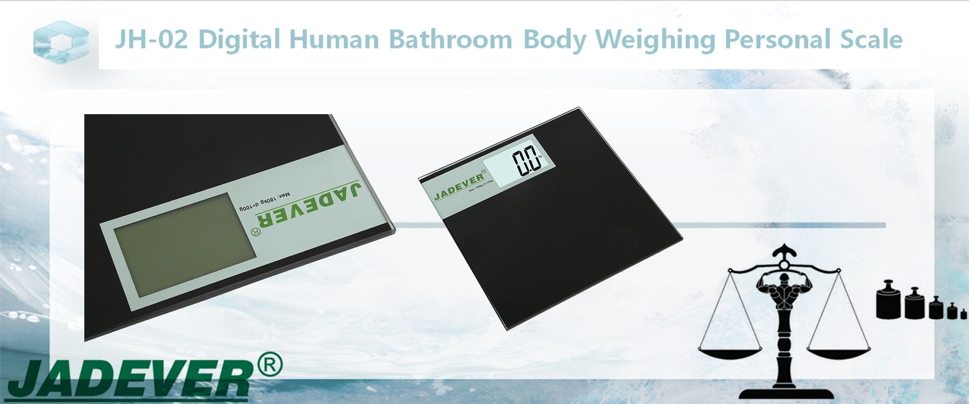 Balança Pessoal Digital para Banheiro Humano JH-02
