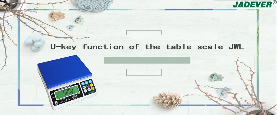Função da tecla U da balança de mesa JWL