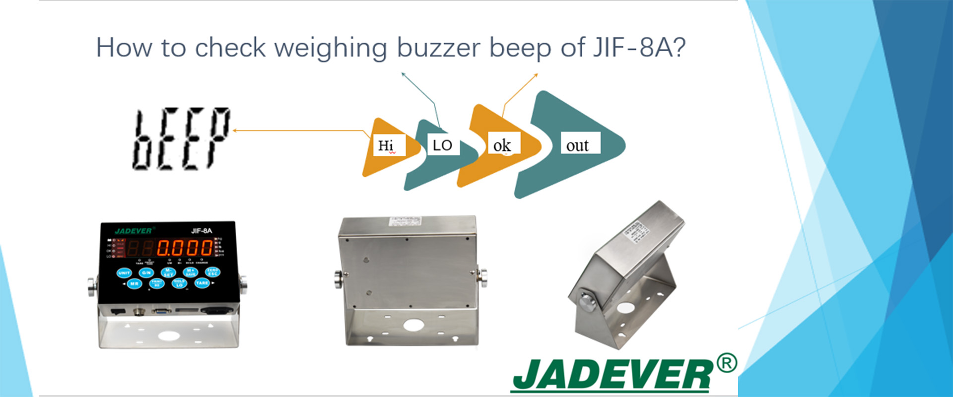 Como verificar o bip da campainha de pesagem do JIF-8A?
