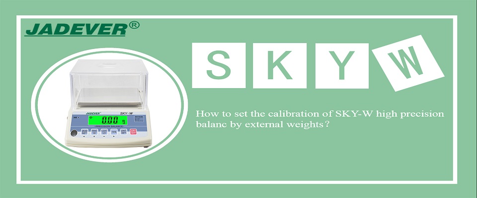 Como configurar a calibração da balança de alta precisão SKY-W por pesos externos