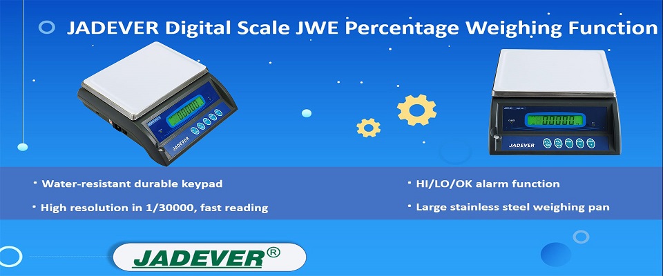 Balança digital JADEVER Função de pesagem de porcentagem JWE