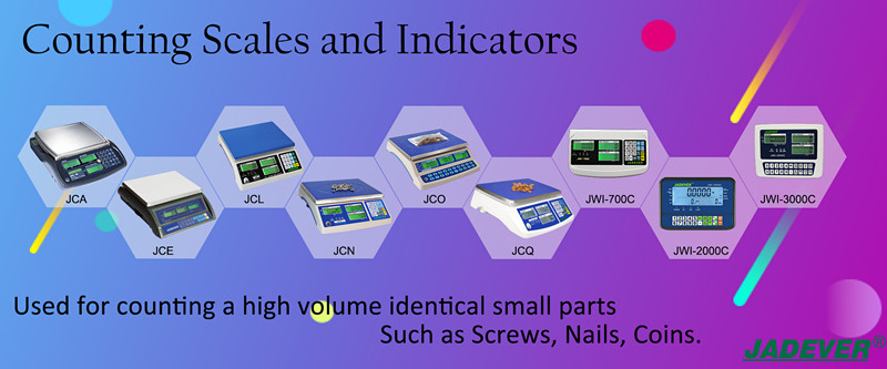 escalas e indicadores precisos de contagem de jadever