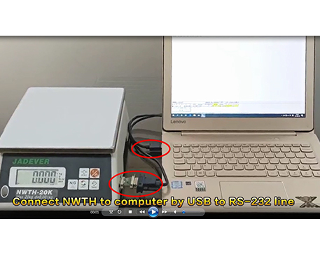 balança jadever NWTH conectar ao PC e impressora